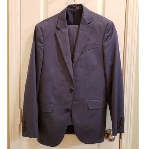 JF J. Ferrar Blue Slim Fit Suit Jacket